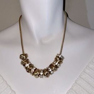 Anne Klein Goldtone Necklace with Rhinestones